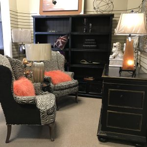 Black Double Bookcase