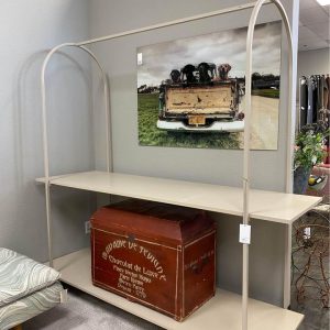 Ivory / Metal Display Shelves