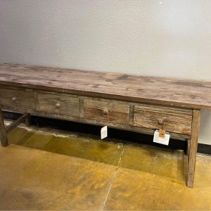 Wood Console / 4 Drawers