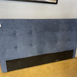 Queen Blue Upholstered Bed