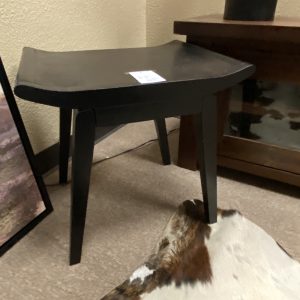 Black Wood Stool