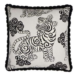 Akbar Tuxedo Feather Down Pillow by D.V. Kap