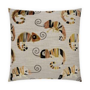 Chameleon Feather Down Pillow by D.V. Kap