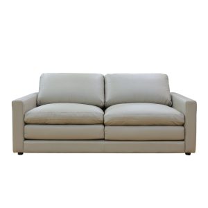 Spike Taupe Leather Sofa