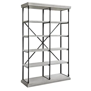 Pennington Wood/Metal Bookshelf (2 Available)