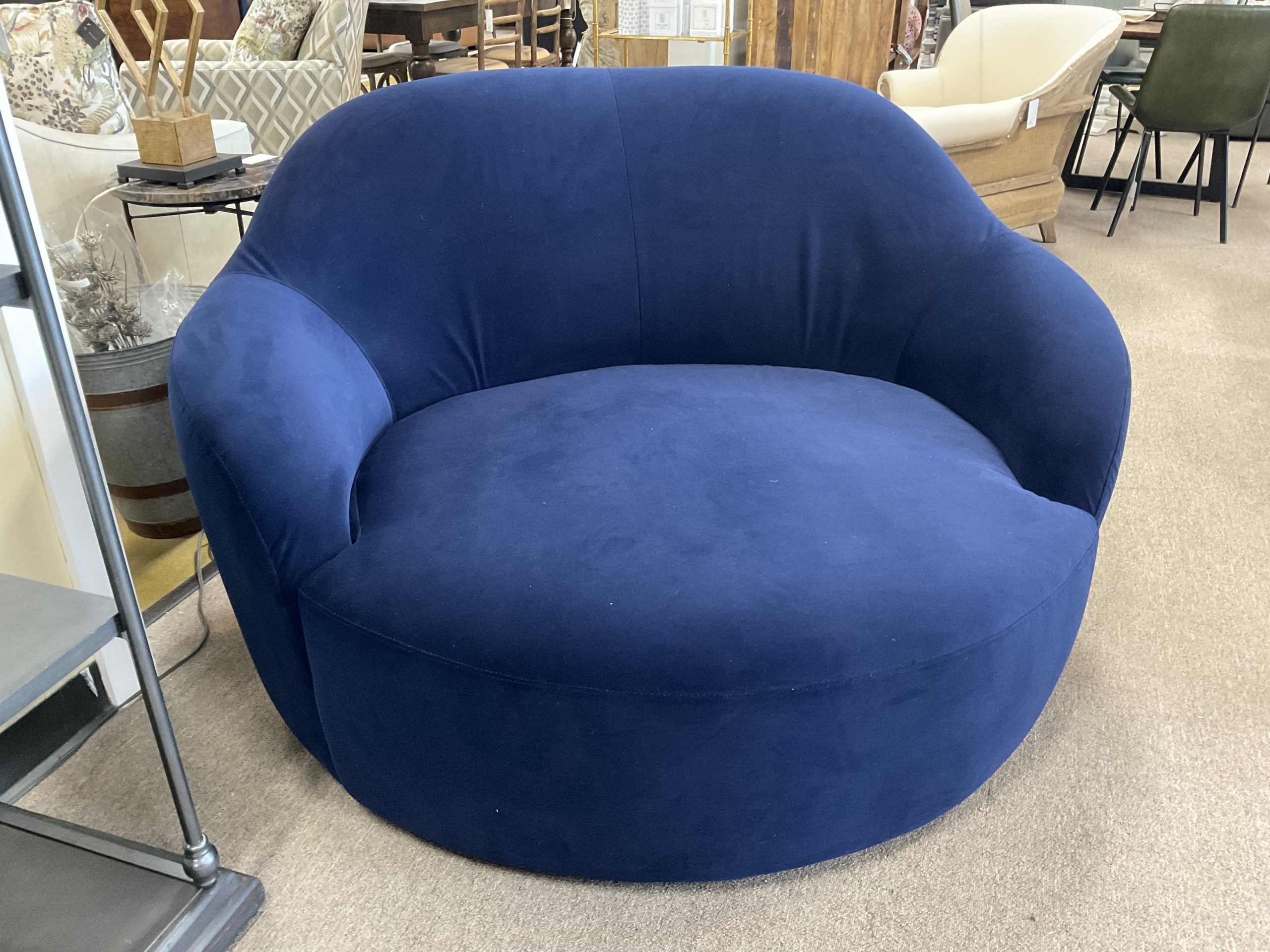 Graham Navy Swivel Chair