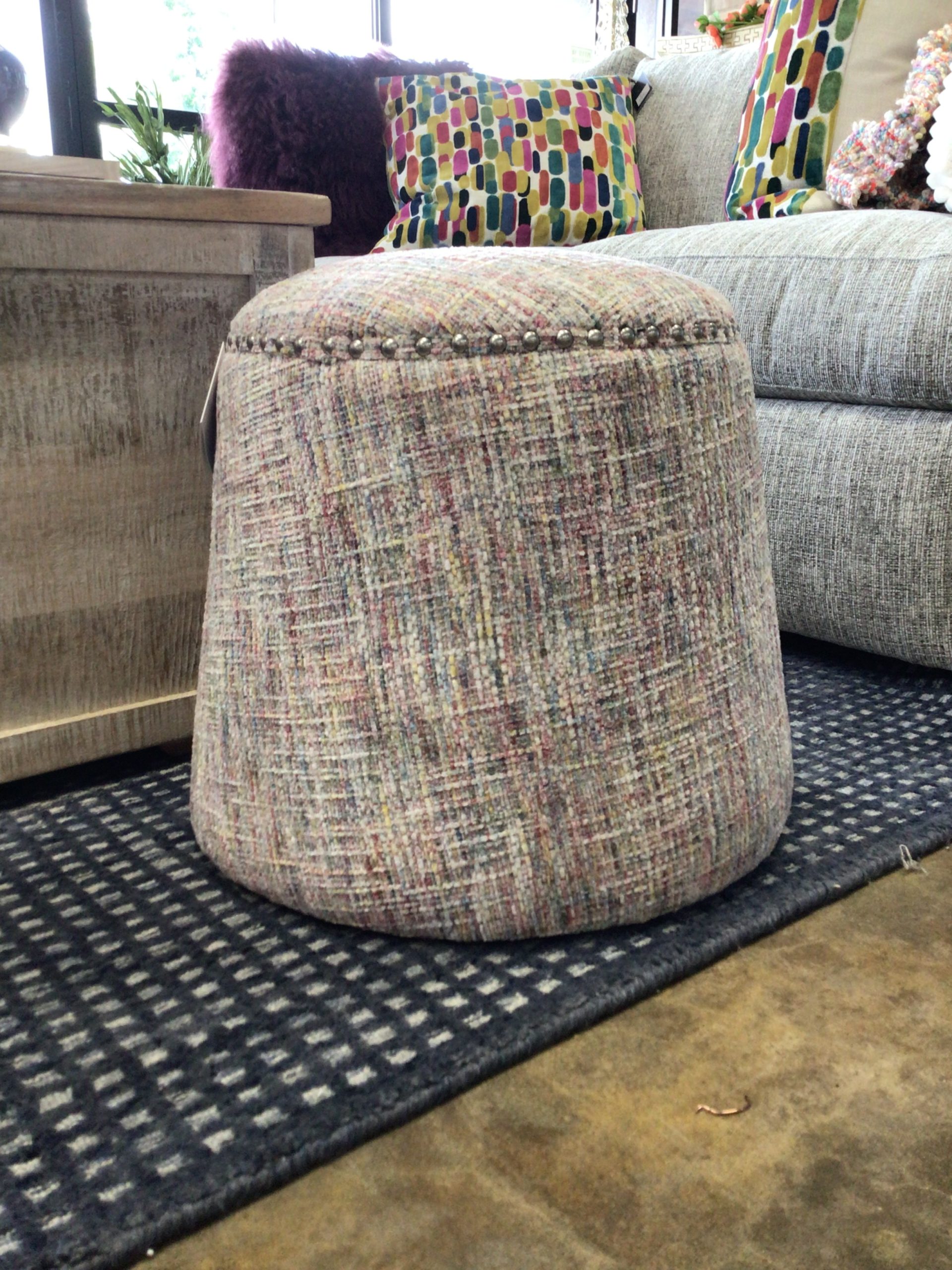 Confetti Gumdrop Ottoman