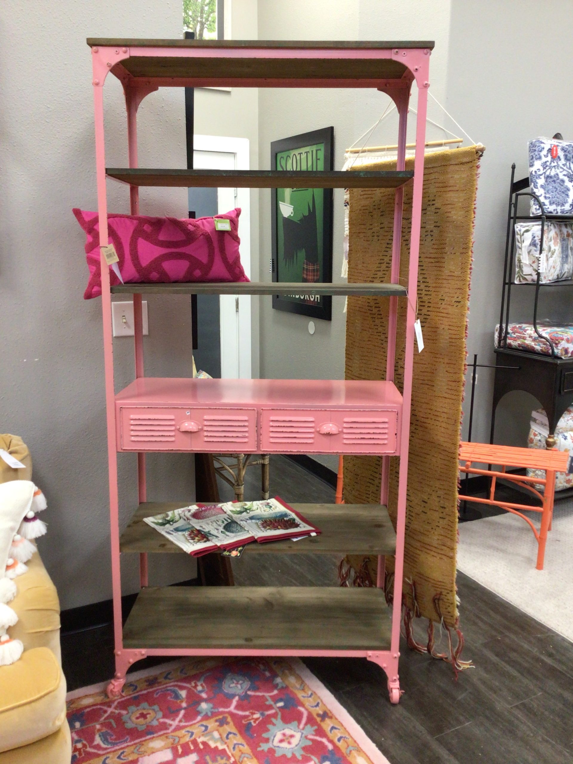 Pink Shelves/Casters (2 Available)