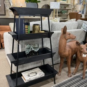 4 Tier Black Wood/Iron Display (2 Available)