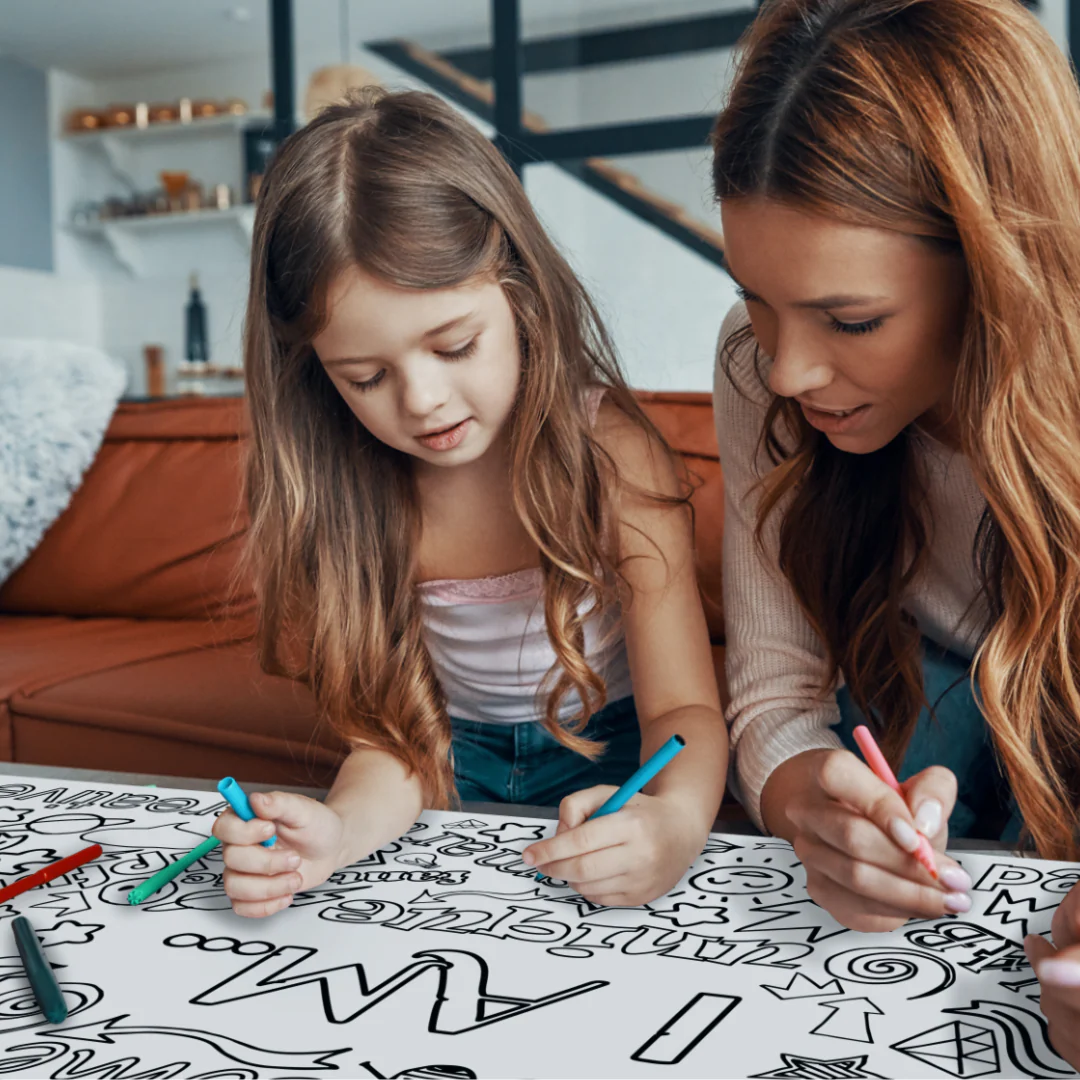 Positive Affirmations Coloring Tablecloth - Image 2