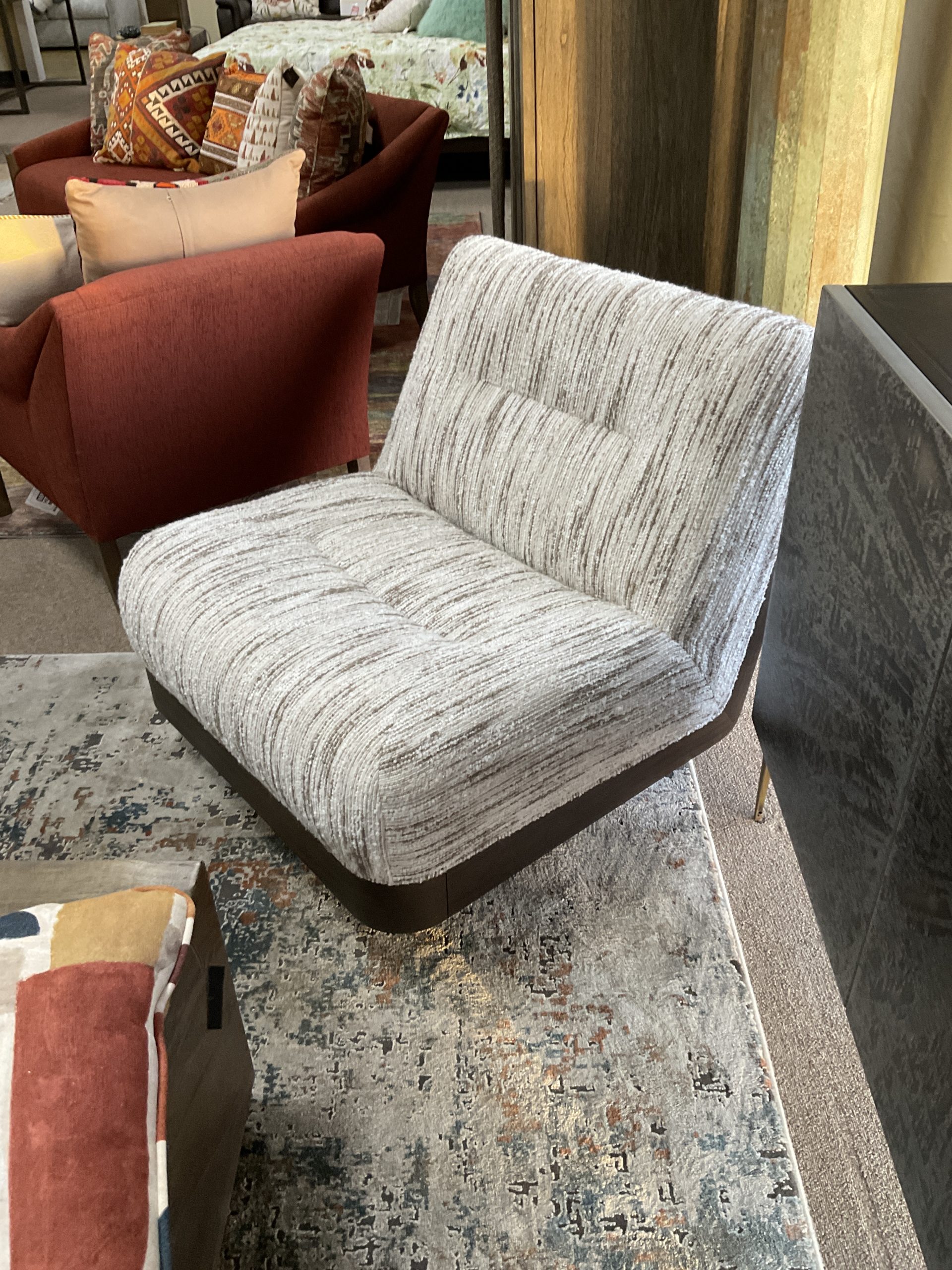 Crandall Cocoa Swivel Chair - Image 4