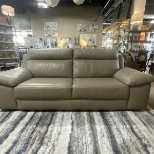 Beige Leather Sofa