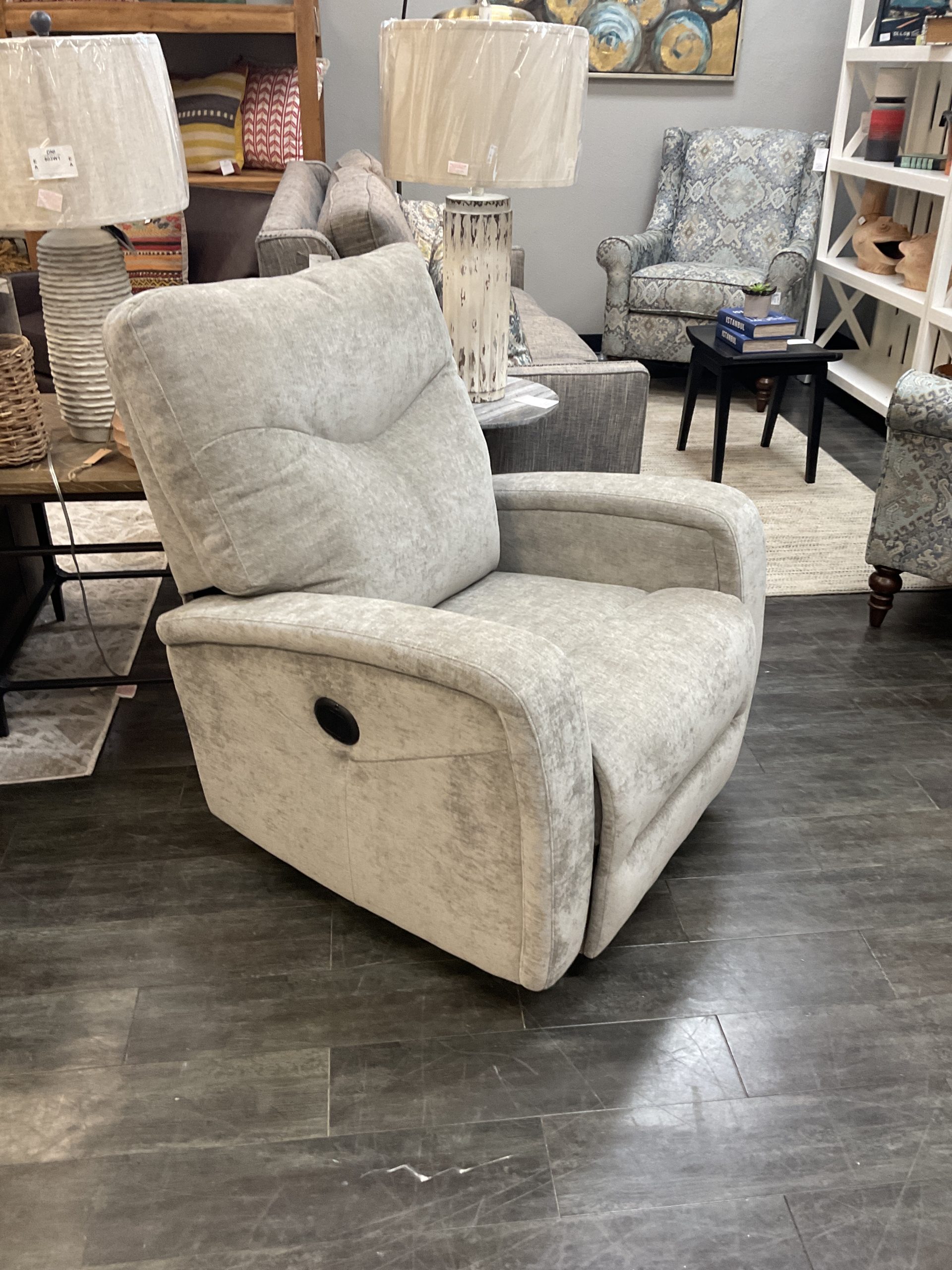 Torrington “Truffle” Fabric Rocker Recliner - Image 3
