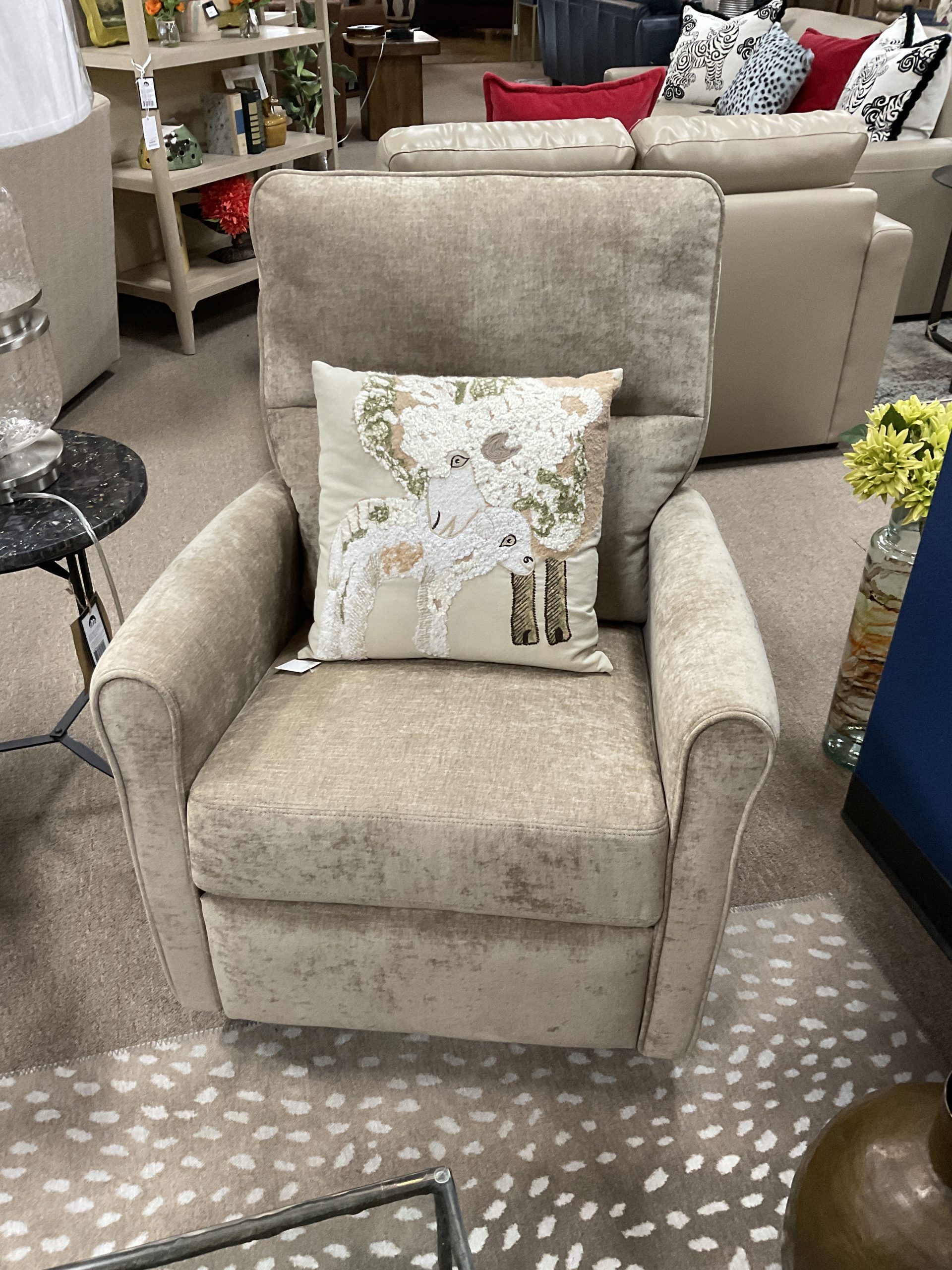 Pinecrest “Sand” Fabric Power Rocker Recliner - Image 2