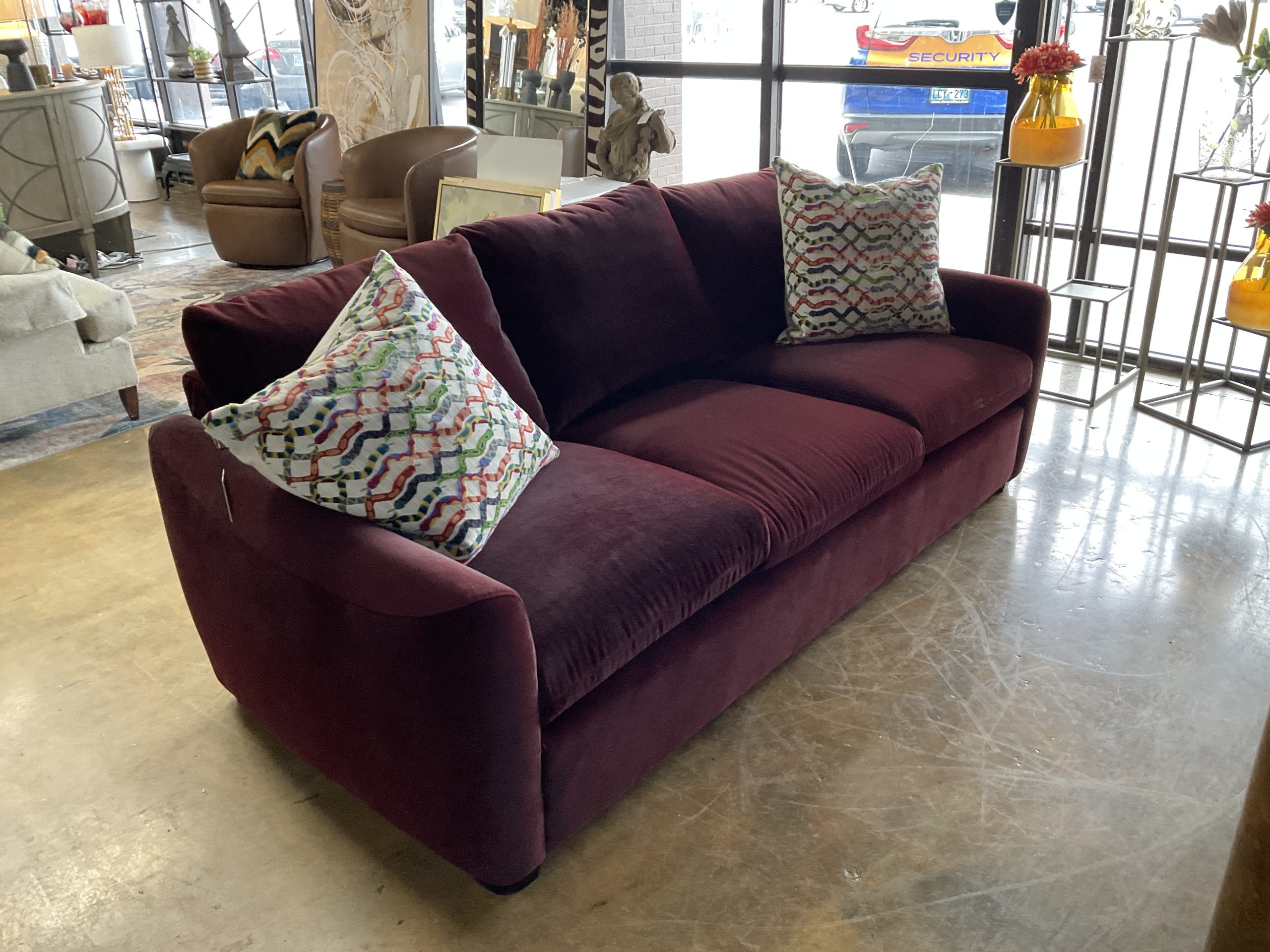 Charli Merlot Sofa - Image 2
