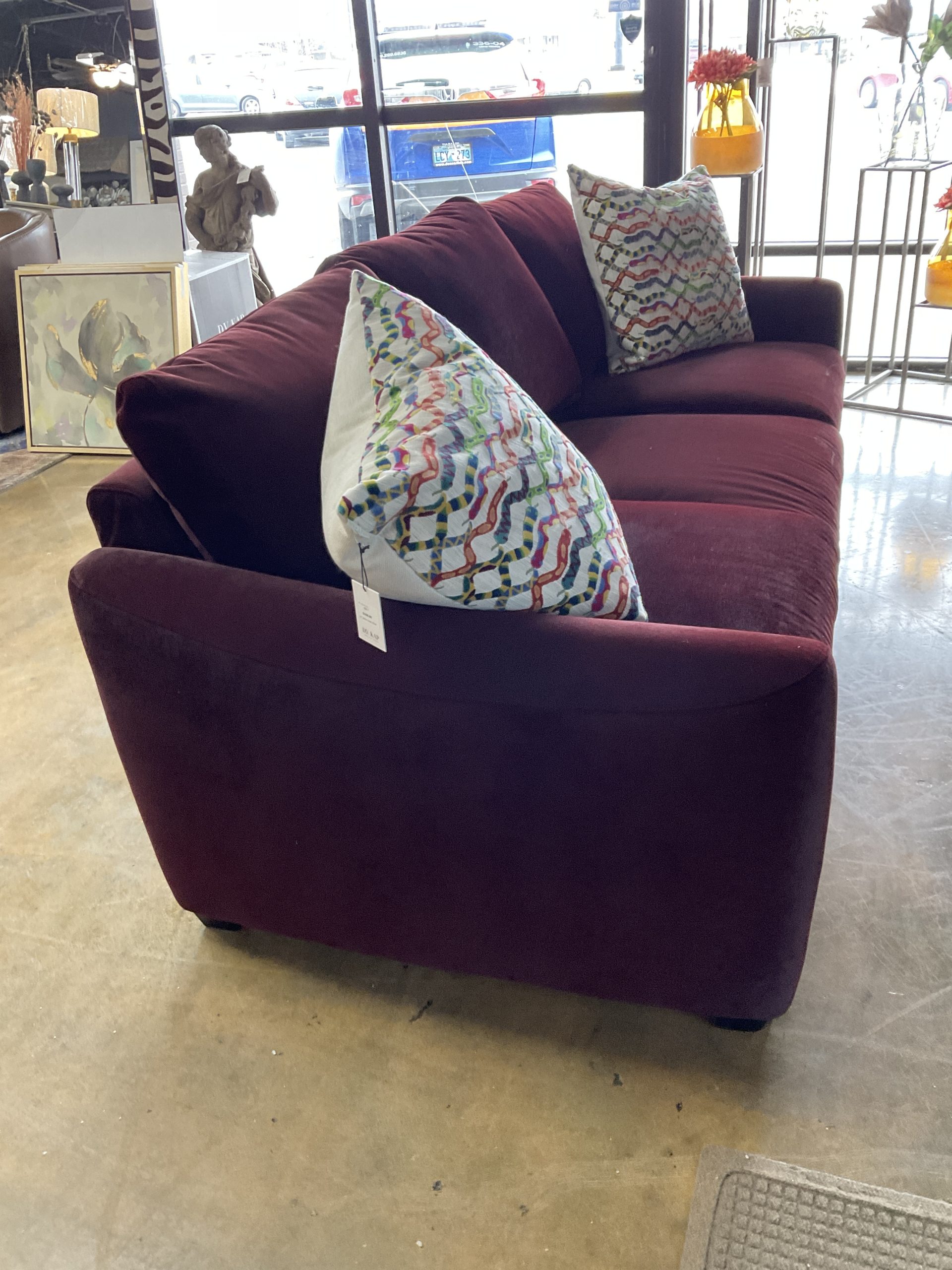 Charli Merlot Sofa - Image 3
