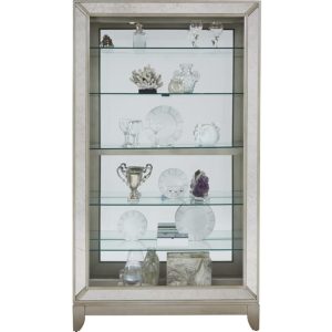 Mirrored Side Door Curio Cabinet