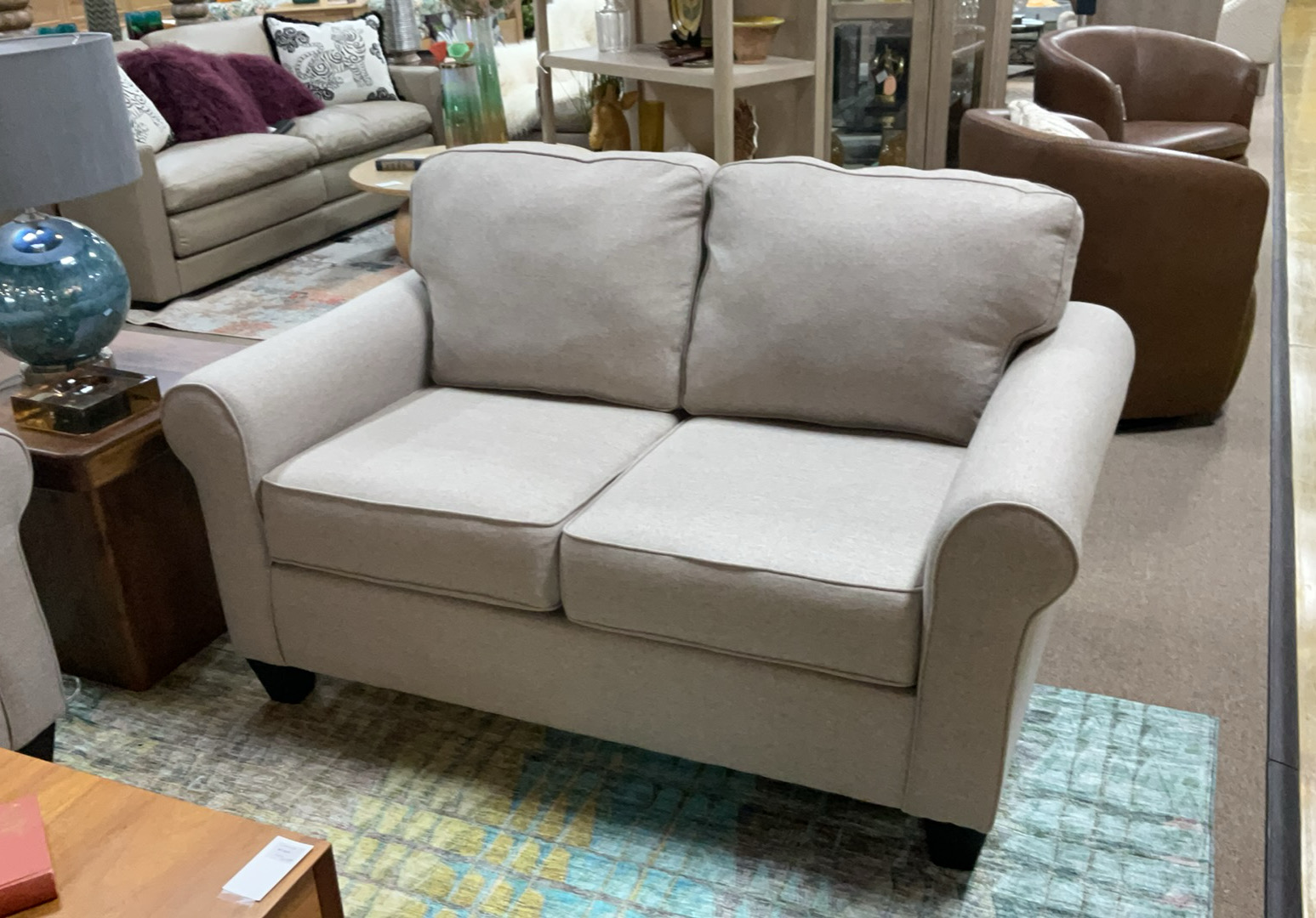 Gray Loveseat - Image 3