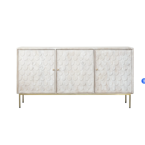 White Mango Wood Console