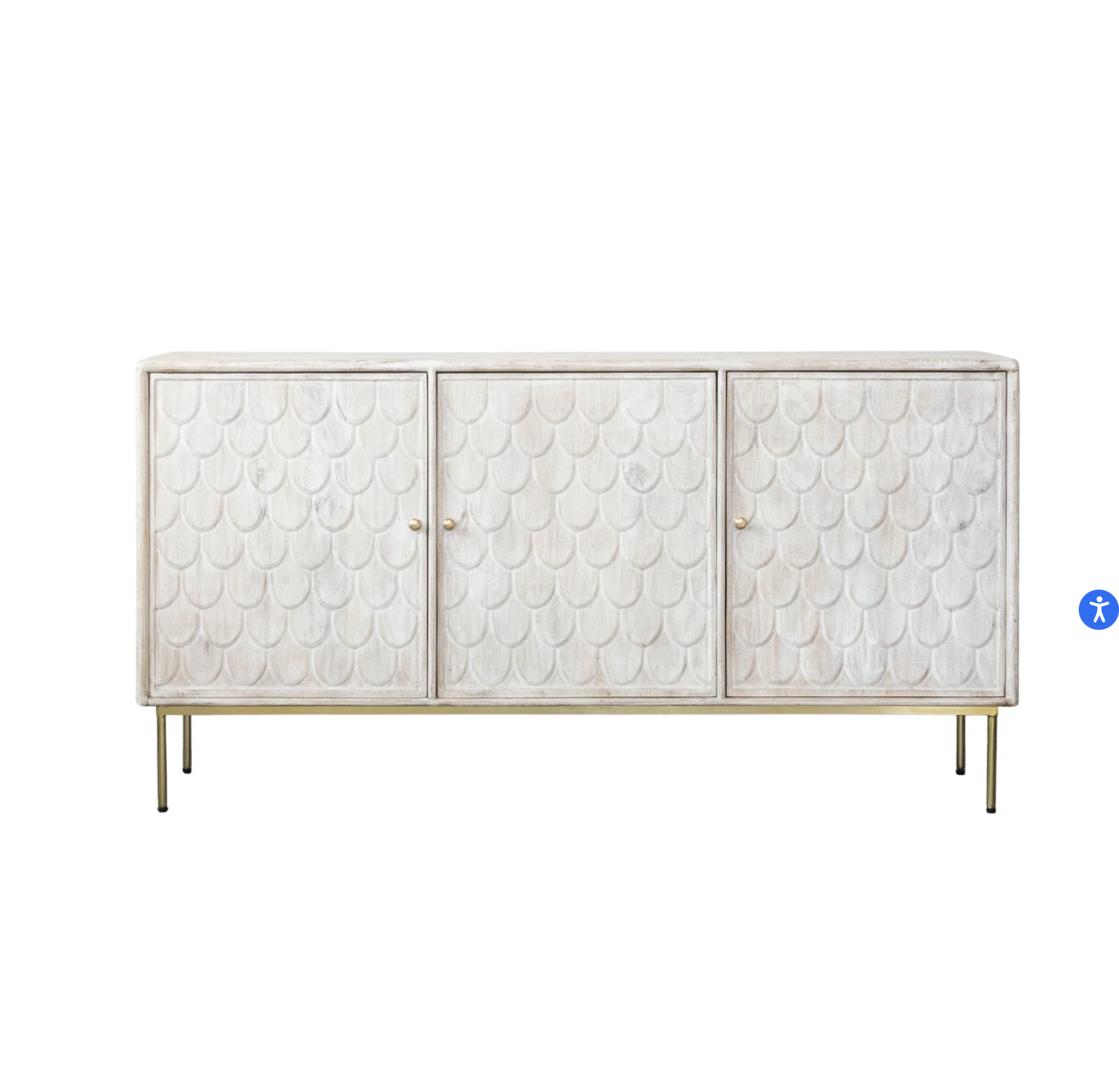 White Mango Wood Console
