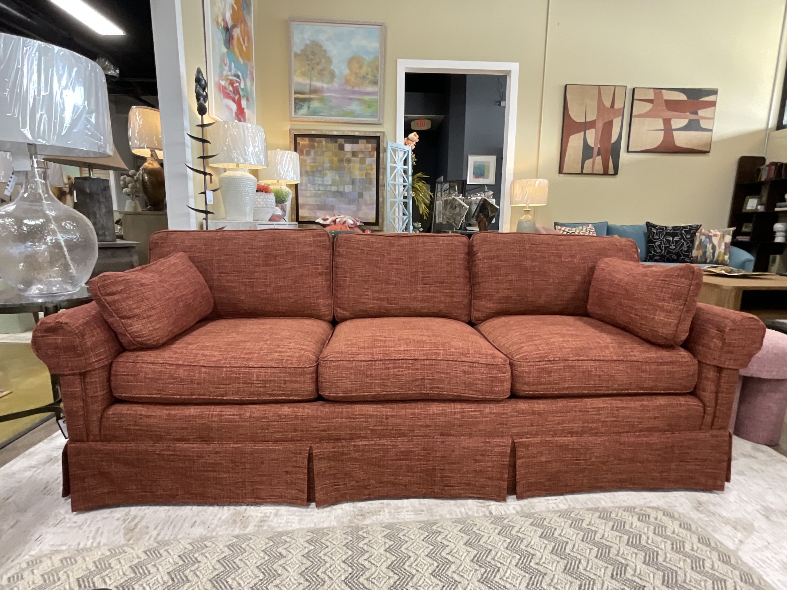 Red Tweed Sofa
