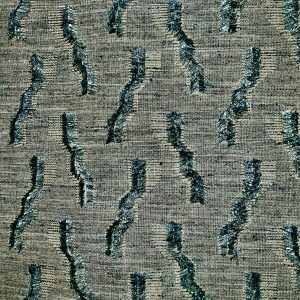 Blue Fil Coupe - Upholstery Fabric