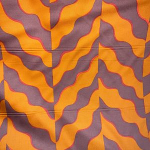 Orange Brown Animal - Upholstery Fabric