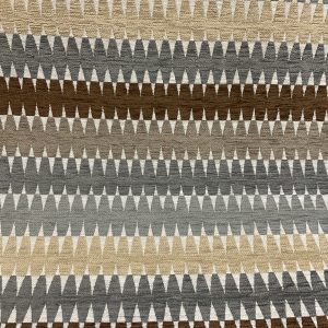 Barrel Zig-Zag Grey - Upholstery Fabric
