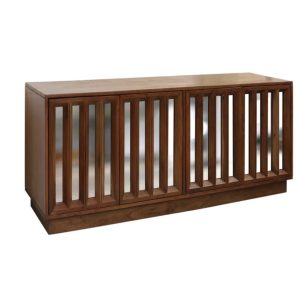 Mahogany Mirrored Credenza
