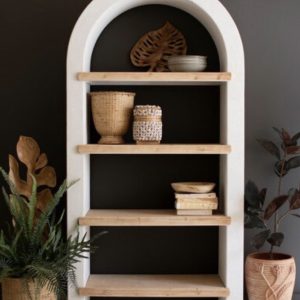 White Arched shelf